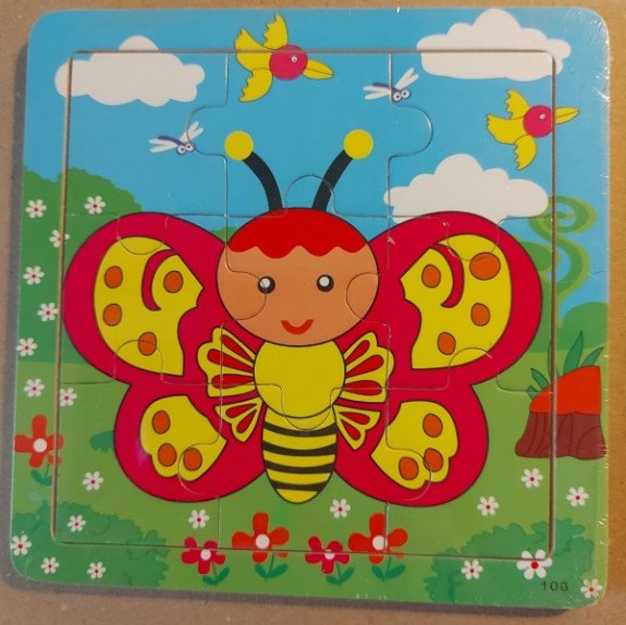 Dřevěné puzzle zvířátka
