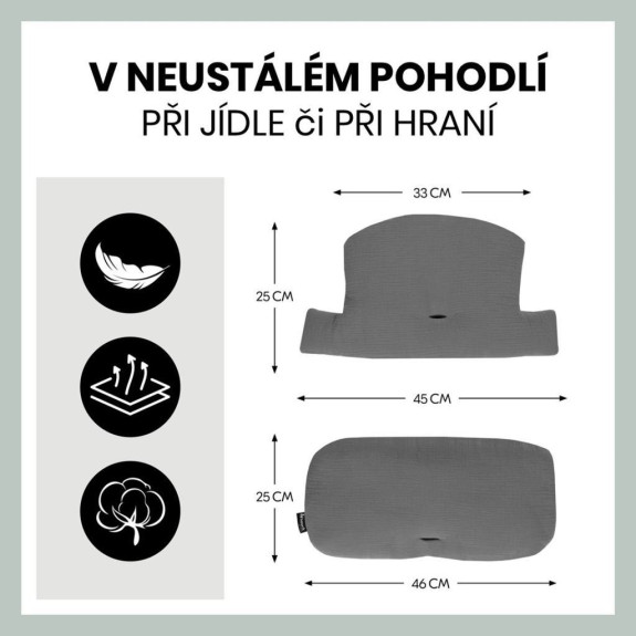 Polstrování Select na židličky Hauck