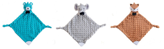 Usínáček babyted kousátko, chrastítko plyš 25x25 cm 0 m+