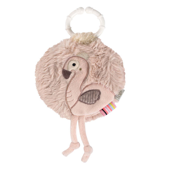 Plyšová knížka plameňák, Pink Baby Fehn