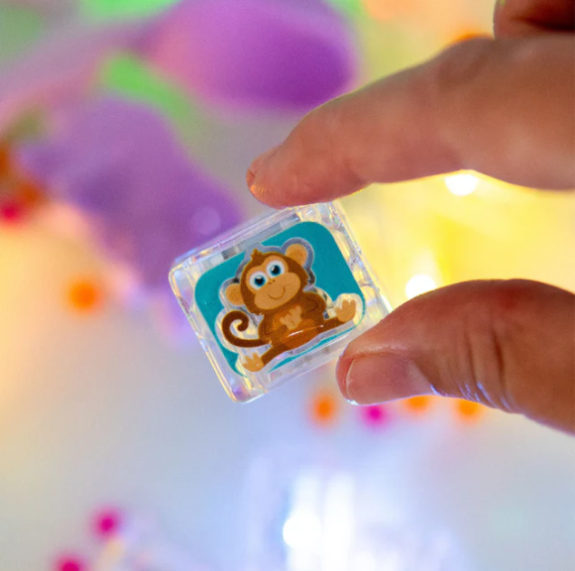 Senzorické svítící kostky do vody ZOO Glo Pals