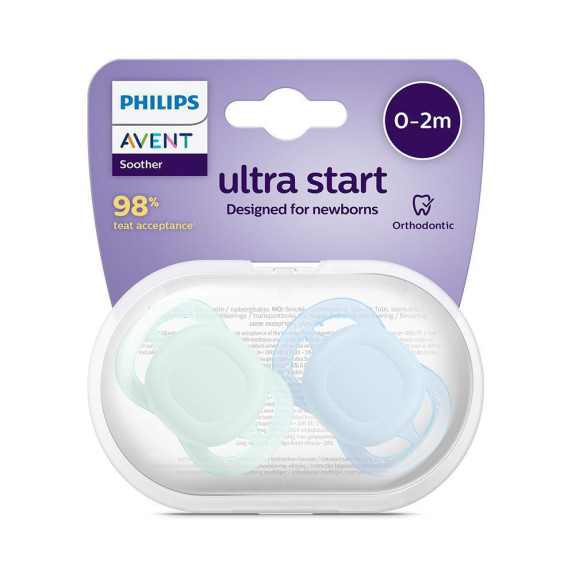 Šidítko Ultrastart neutral 0-2m 2 ks Philips Avent