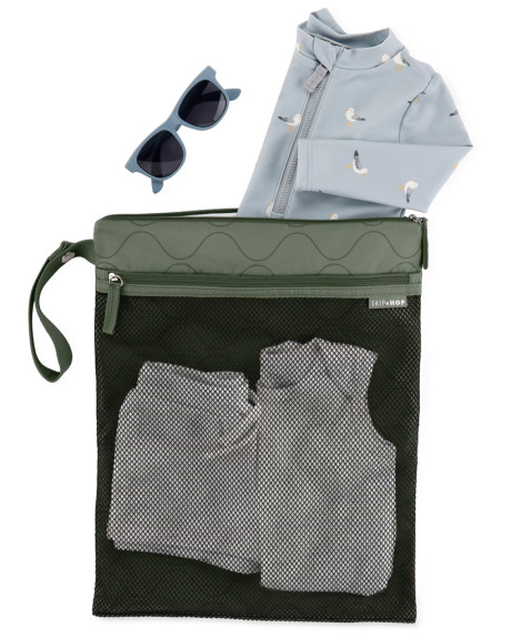 Sáček nepremokavý Grab & go Dark sage 30 x 38 cm Skip Hop