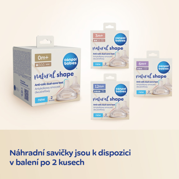 Láhev antikoliková Natural Shape 150 ml Canpol babies