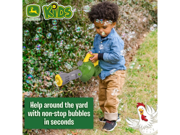 Dětský bublifukový foukač listí John Deere Kids