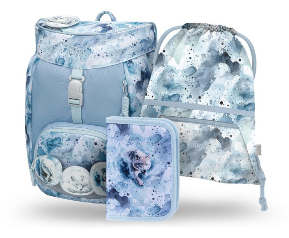 Set 3 Airy Polar: batoh, penál, sáček GRS Baagl