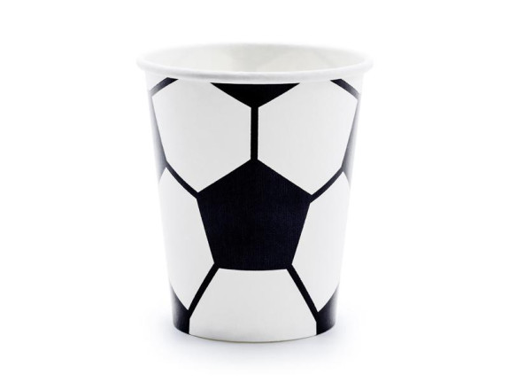 EKO papírové kelímky - Fotbal 220 ml, 6 ks