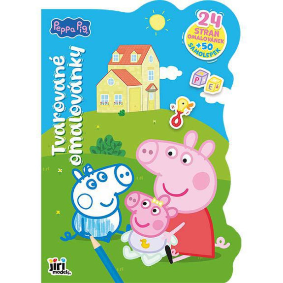 Tvarované omalovánky Prasátko Peppa