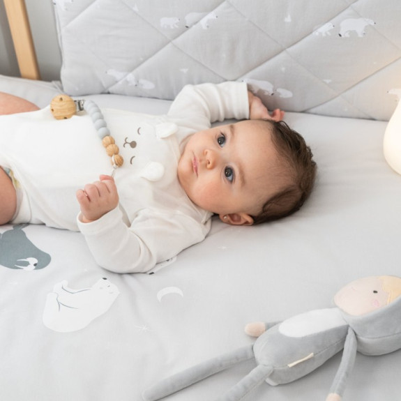 2-dílný bavlněný set do postýlky 0 m+ bonjourbébé