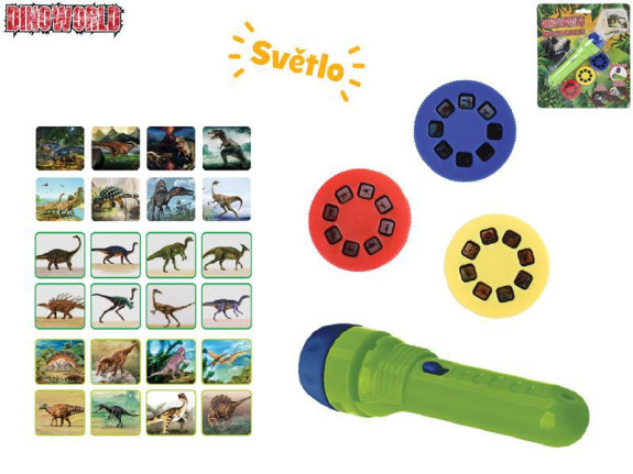 Dinoworld projektorová svítilna 11,5 cm