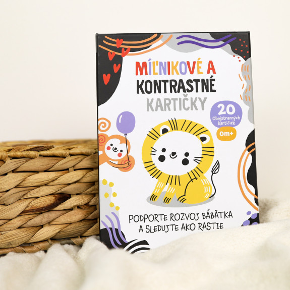 Milníkové a kontrastní kartičky 2v1 Edukid