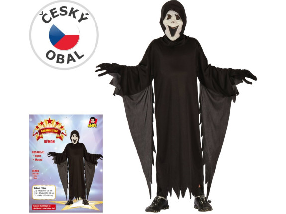 Šaty na karneval démon 92-104 cm