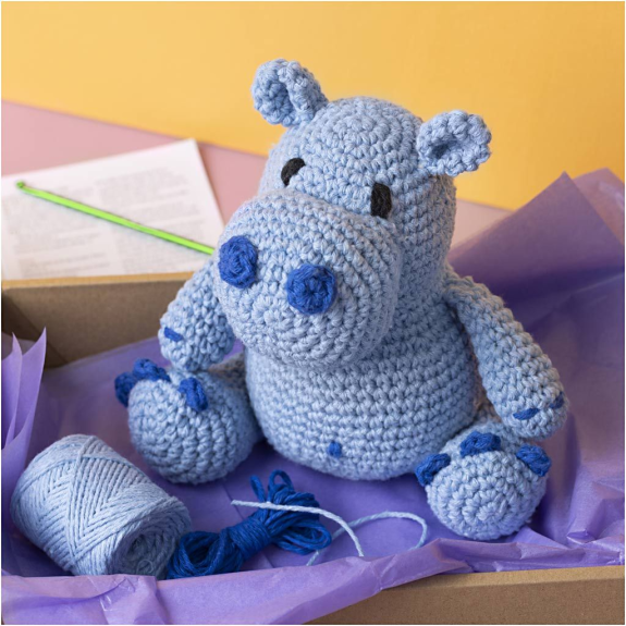 Sada na háčkování hroch Amigurumi