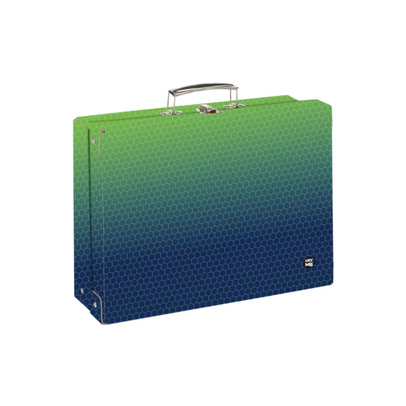 Kufřík lamino hranatý A4 OXY NEXT Ombre Green