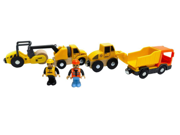 Sada stavebních strojů s figurkami 2Kids Toys 