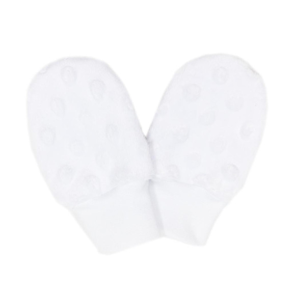 Kojenecké zimní rukavice Esito Minky White