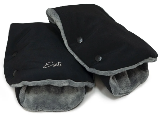Rukávník na kočárek Golf Softshell Black/Grey RFX - černá/šedá Esito