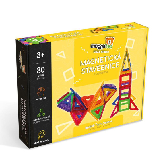 Magnetická stavebnice magneted 30 ks