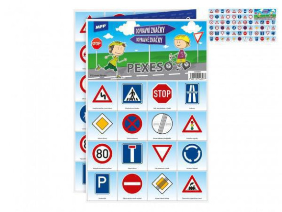 Pexeso papírové Dopravní značky