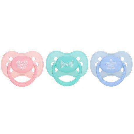 Dudlík silikonový anatomický 6-18m Canpol babies Pastels
