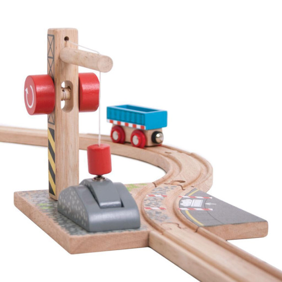 Jeřáb se štěrkem Bigjigs Rail