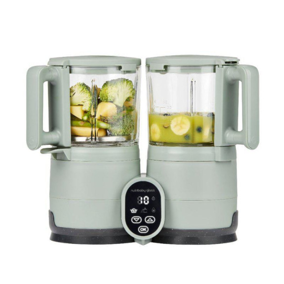 Multifunkční přístroj Nutribaby Glass Celadon Green Babymoov