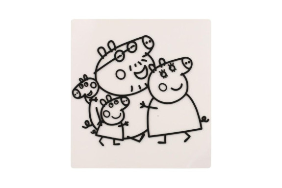 Okenní samolepky a omalovánky Peppa Pig s barvami