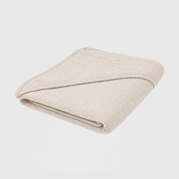 Dětská mušelínová osuška s kapucí 90 x 90 cm linen New Baby