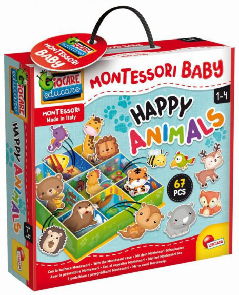 Montessori baby krabička - šťastné zvířátka