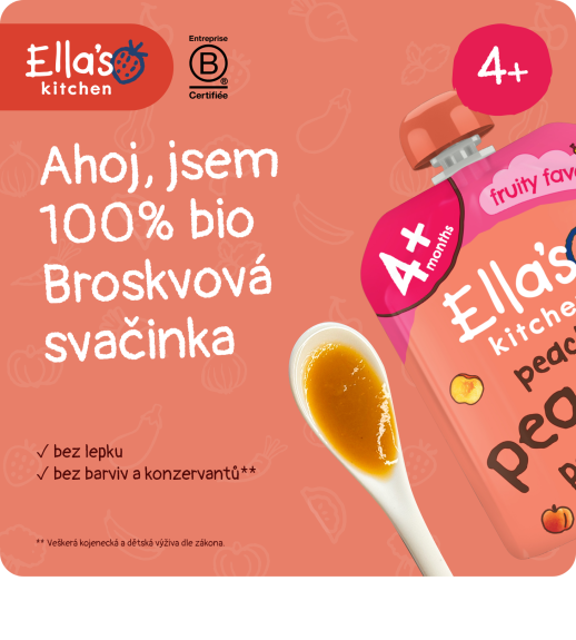 BIO Broskvová svačinka 70 g Ella's Kitchen