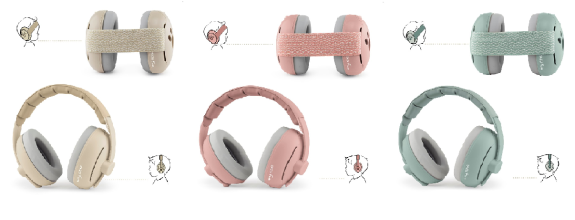 Dětské chrániče sluchu 2v1 Earmuffs Zazu