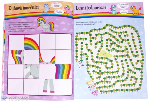 Svojtka Blyštivé samolepky - Jednorožci