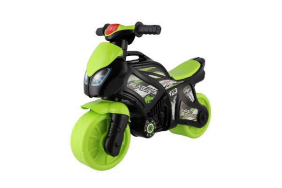 Odrážedlo motorka zeleno-černá