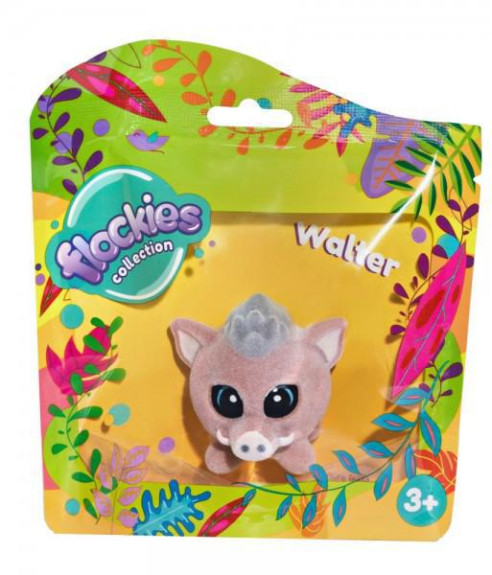 Zvířátko Flockies Prase bradavičnaté Walter fliška 4 cm