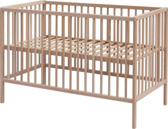 Dětská postýlka Scarlett Glera ECO 120 x 60 cm (buk) - přírodní 