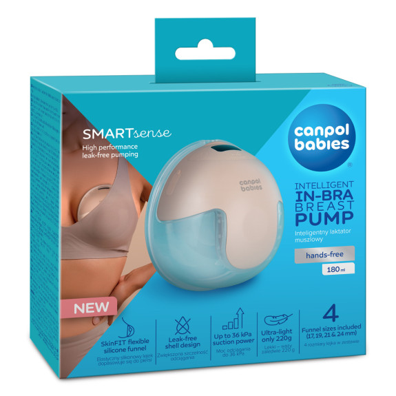 Elektrická odsávačka mateřského mléka do podprsenky SmartSense Canpol babies
