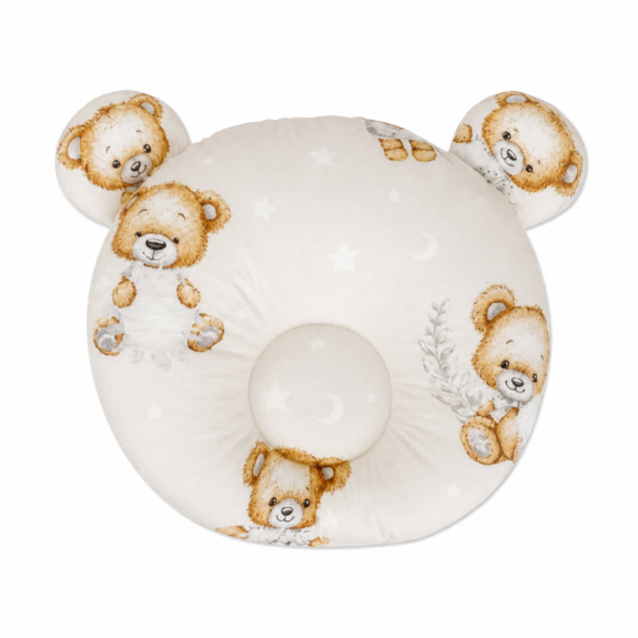Bavlněný tvarovaný polštářek Sleepy Teddy Baby Nellys