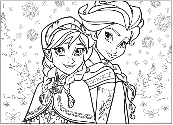 Frozen Puzzle Maxi 60 Elsa a Anna oboustranné 70x50 cm