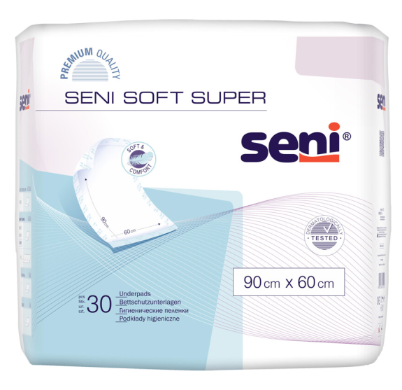 Jednorázové přebalovací podložky Seni Soft Super 90x60 cm 30 ks