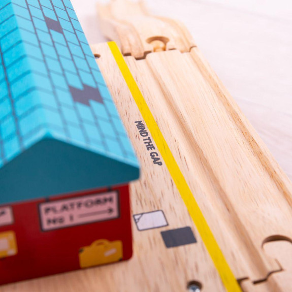Nádraží nad cestou Bigjigs Rail