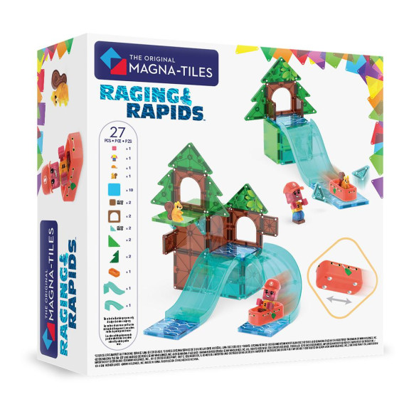 Magnetická stavebnice Raging Rapids 27 dílků Magna-Tiles