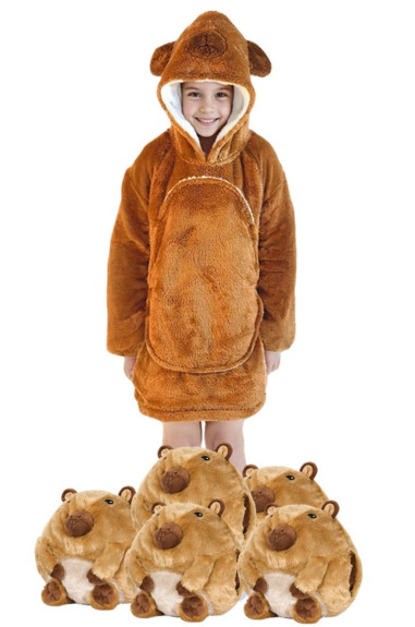 Hřejivá televizní mikinová deka s kapucí pro děti 3 - 6 let Cozy Noxxiez