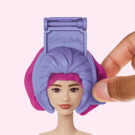 Play-Doh Barbie vlasy a srdce