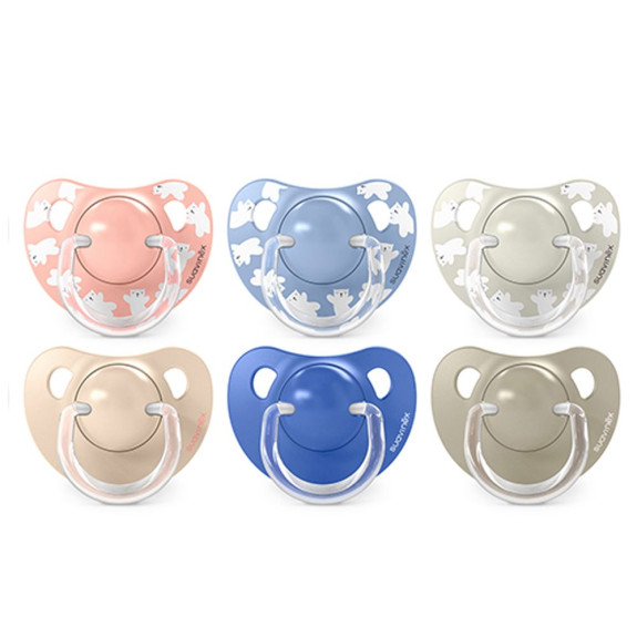 Dudlík anatomický silikon Wild & Free 6-18 m 2 ks Suavinex