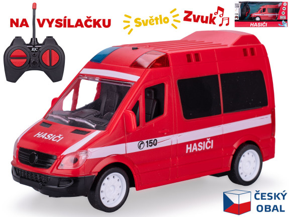R/C auto hasiči CZ 27MHz plná funkce se světlem a zvukem
