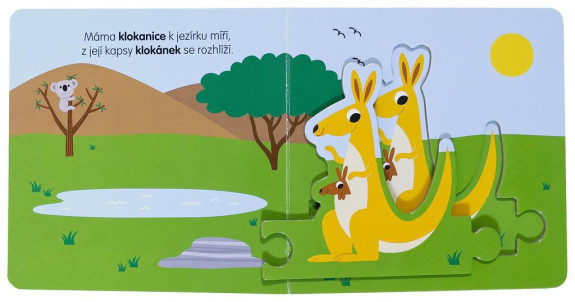 Maminky a mláďátka Knížka s puzzle