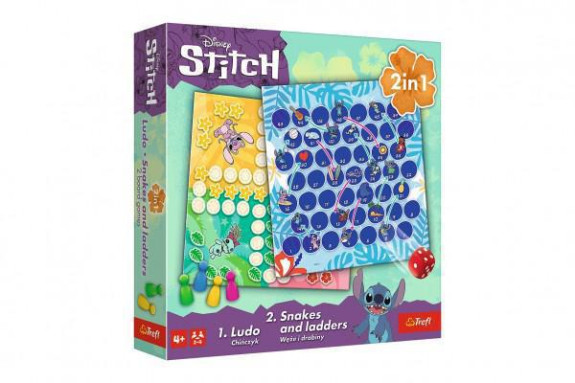 Soubor her 2v1 Člověče, nezlob se, Hadi a žebříky Lilo & Stitch