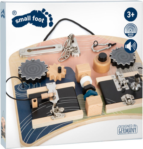 Motorická deska se zámky a otáčivými prvky small foot