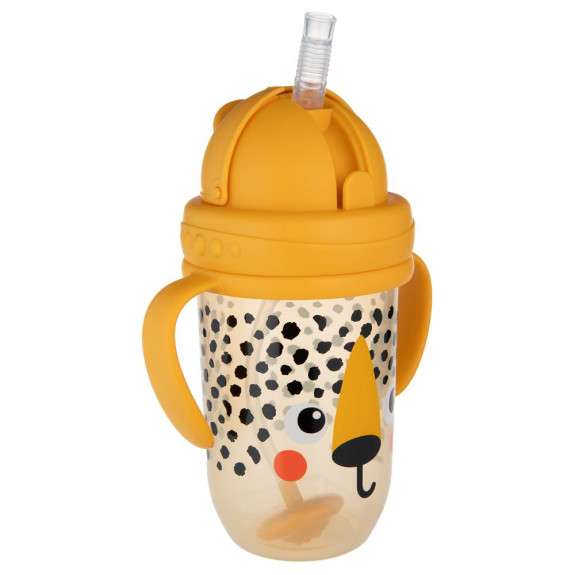 Hrneček nevylévací se slámkou a závažím BabiesBoo 270 ml Gepard Canpol babies