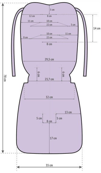 Vložka do kočárku v setu Velvet Infantilo
